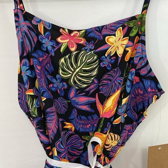 Vans Dress Triopical Print Pullover Summer Sheath Sz XL New With Tags - Picture 2 of 7